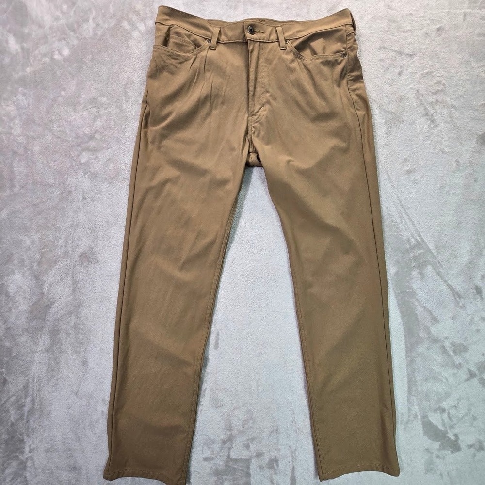 Levis XX Chino Standard Taper Pants Mens 36x32 Tan Khaki A9213-0016